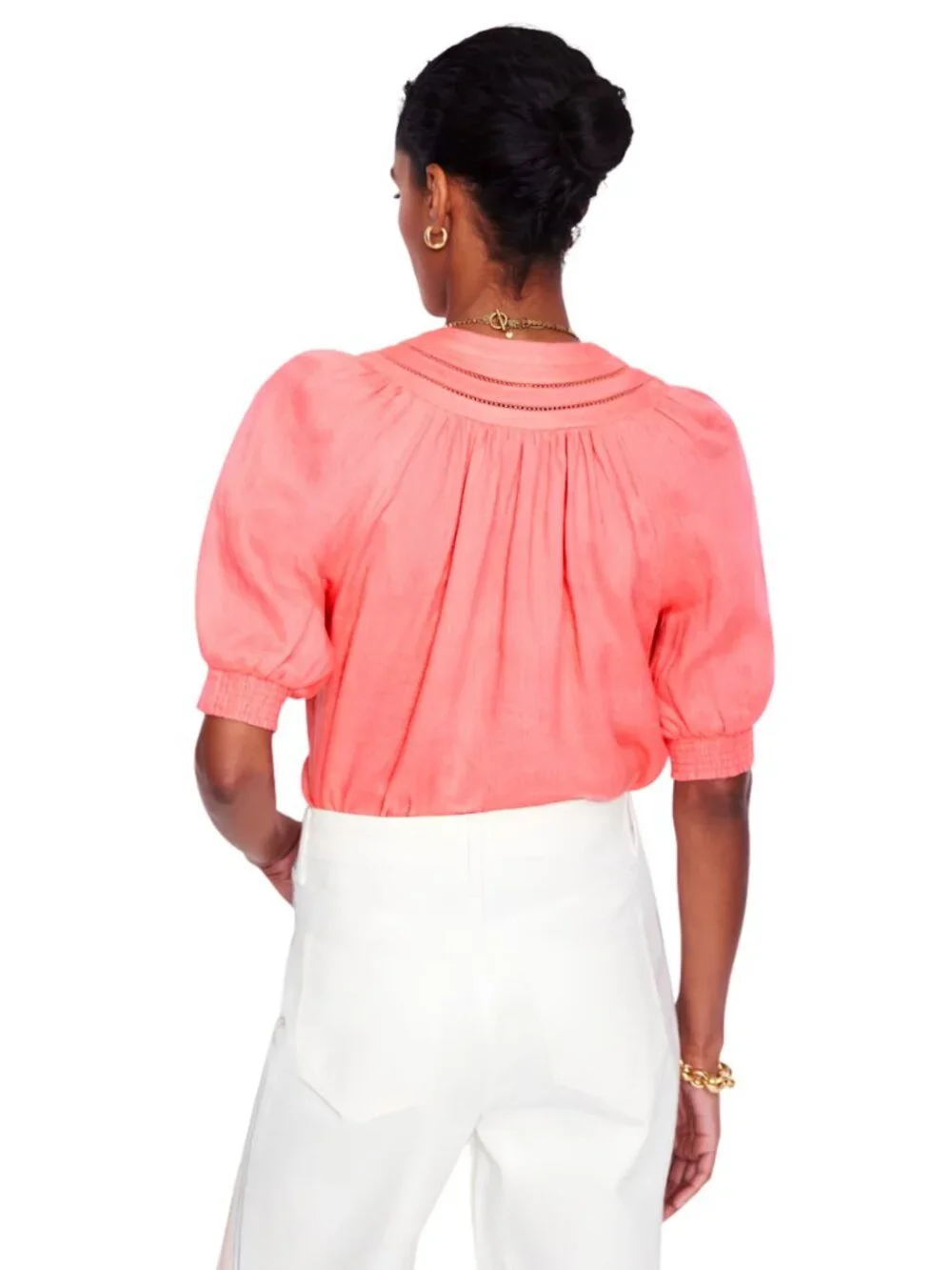 NWT Boden Bea Linen Top Azealia Pink US Size 16-18